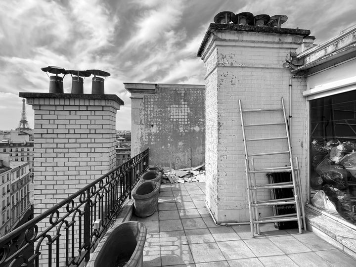 Terrasse Courty avant les travaux, photo 2